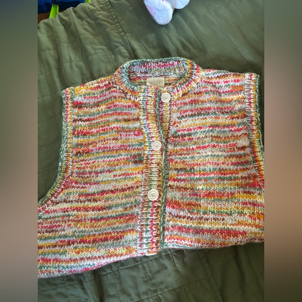 Jaggery London Confetti no waste vest cardigan SZ3 ** only tried on - Picture 2 of 8